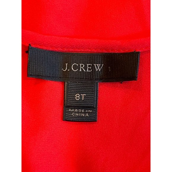 J. Crew Womens Scoop Neck Tank Top Sleeveless Wide Strap Lightweight Red Size 8T - Picture 4 of 6